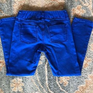 Girl’s Gap Sparkling Sapphire Blue Skinny Jeans 6